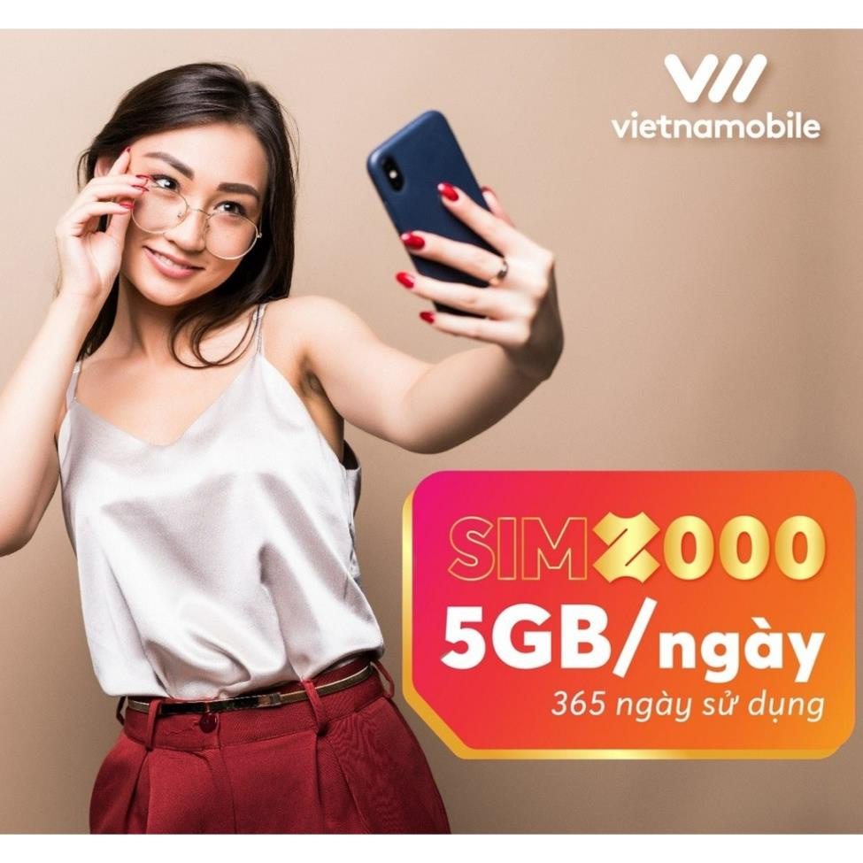 Sim vietnamobile data 4G vào mạng 1 năm không cần nạp tiền 5GB/Ngày 150 GB/tháng  giá rẻ