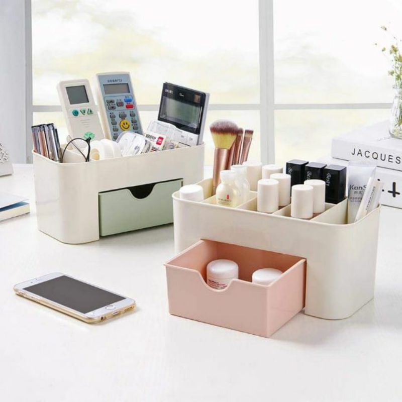 Kệ đựng mỹ phẩm kèm ngăn kéo tiện dụng, nhỏ gọn, sạch sẽ