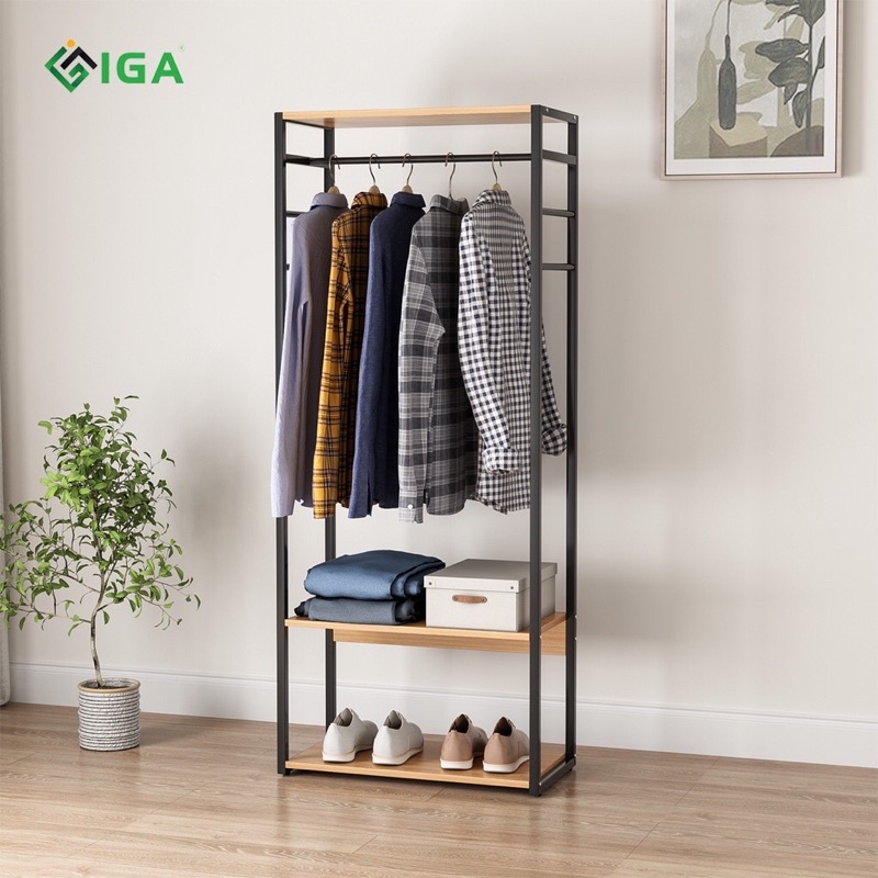 Tủ kệ treo quần áo Hanger GM07 Hàn Quốc- hiện đại phòng khách thương hiệu IGA