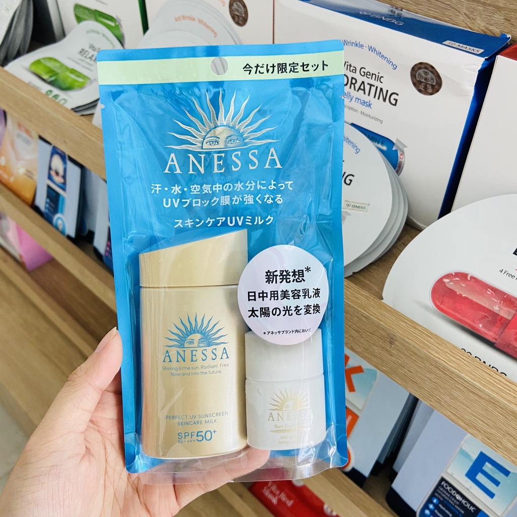 Sữa chống nắng dưỡng da bảo vệ hoàn hảo Anessa Perfect UV Sunscreen Skincare Milk 60ml