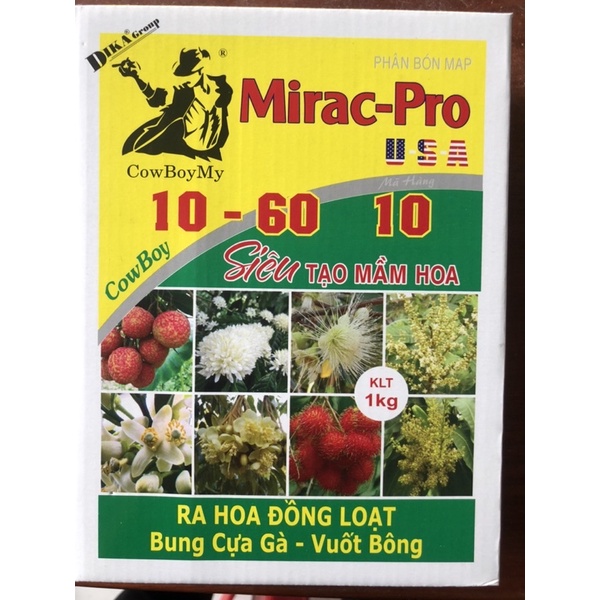 Mirac-pro 10-60-10 siêu tạo mầm hoa