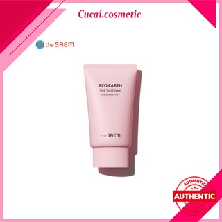 KEM CHỐNG NẮNG THE SAEM ECO EARTH POWER PINK SUN CREAM [MẪU MỚI NHẤT]