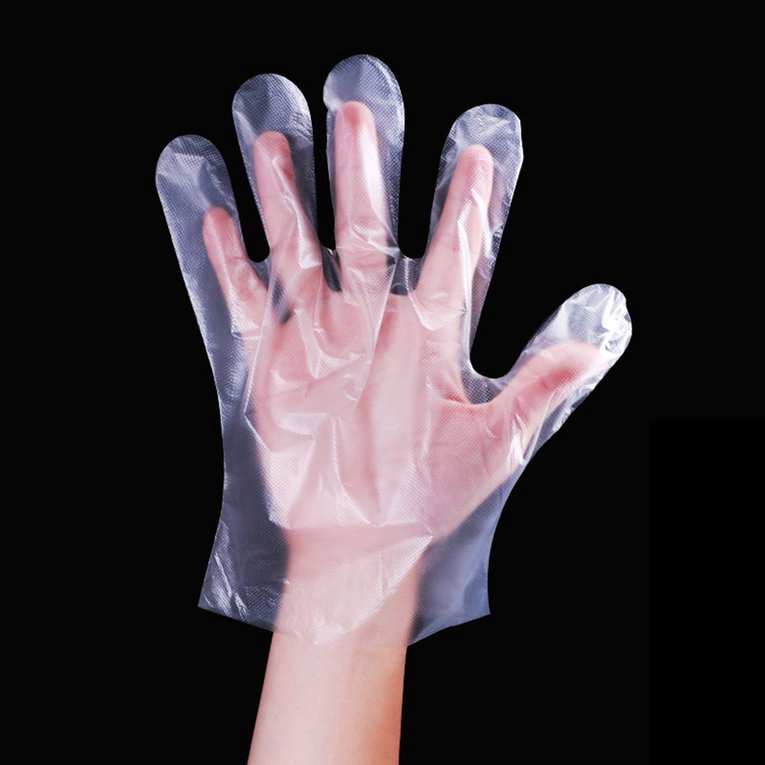 100 Găng Tay Nylon Trong Suốt