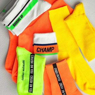 Tất cao cổ nam chữ CHAMP Highlight