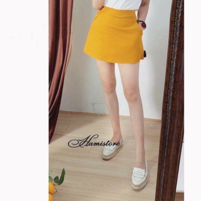 quần giả váy a 2 túi chéo m33