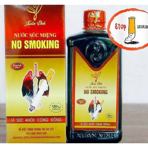 Nước súc miệng hỗ trợ cai thuốc lá thuốc lào Xuân Vinh