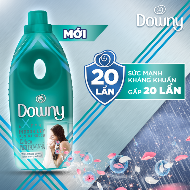 Nước xả vài Downy Expert dành cho phơi trong nhà 2.4L