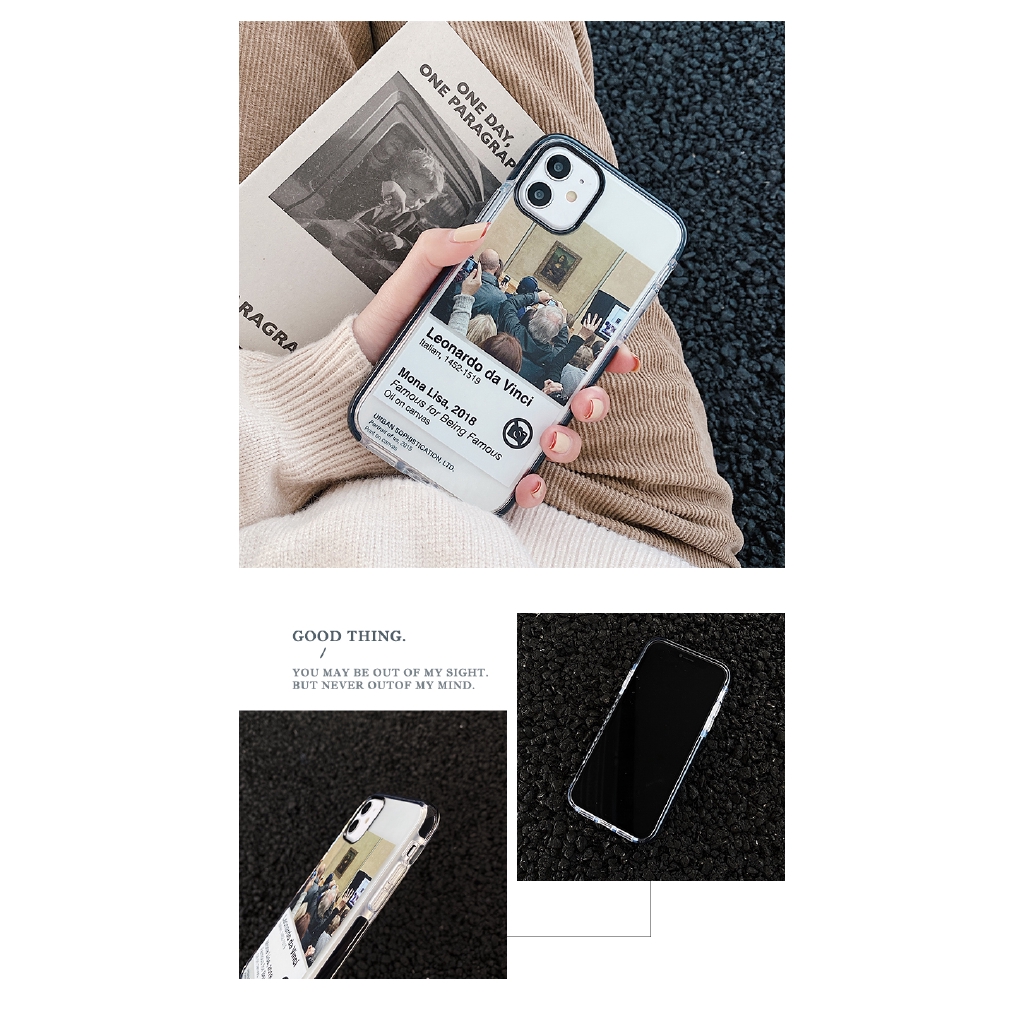 iPhone 12 Pro max Ốp điện thoại mềm in hình bức tranh nổi tiếng Mona Lisa dành cho iPhone 11 Pro MAX 7 8 Plus XR XS MAX | BigBuy360 - bigbuy360.vn