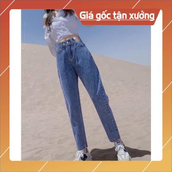 Quần jean bò baggy nữ jeans lưng cao chất xịn hàng Quảng Châu phong cách Hàn Quốc style hot năm 2021-HAPONO-J035 | BigBuy360 - bigbuy360.vn