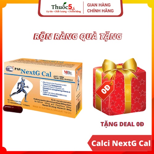 Viên Uống Bổ Sung Calci NextG Cal Hộp 60 Viên