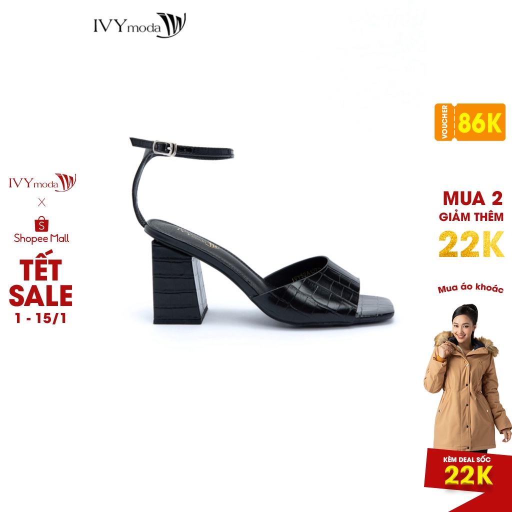 Giầy cao gót đế vuông IVY moda MS 52A1272