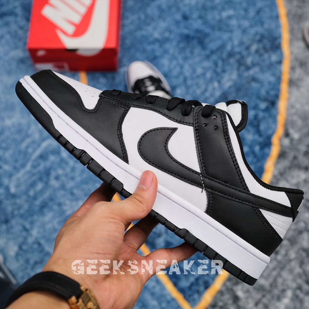 [GeekSneakerZone] Giày Sneaker Cổ thấp |  DUNK LOW RETRO BLACK WHITE 2021