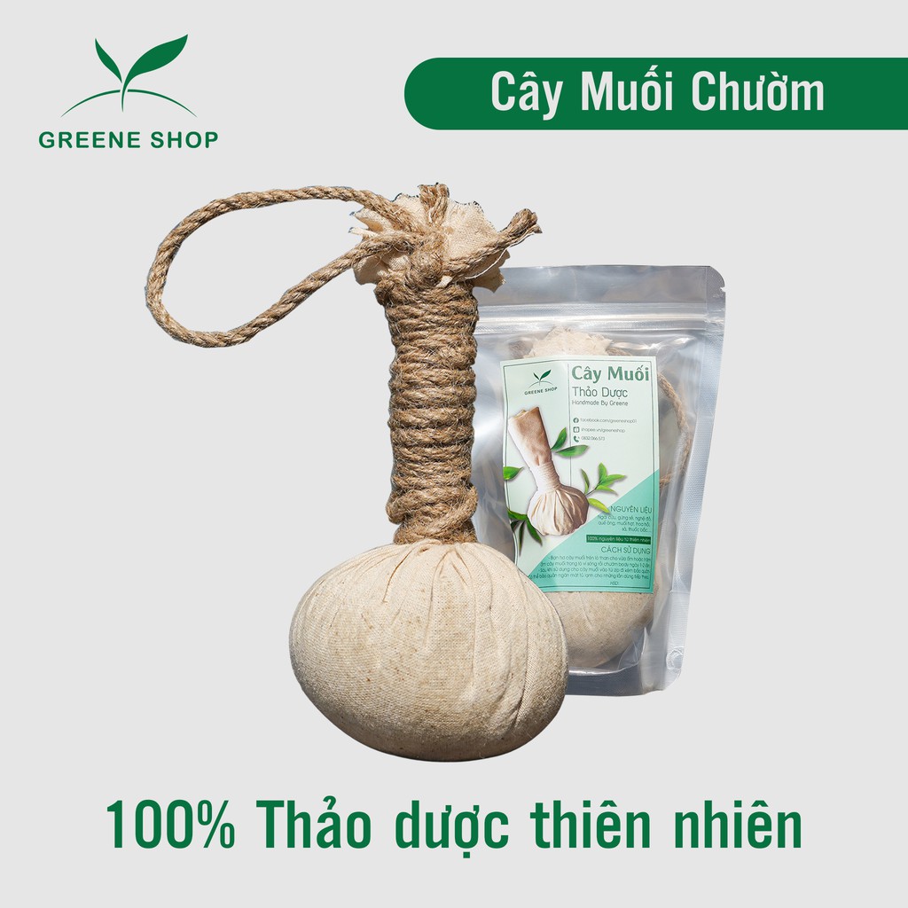  Cây muối chườm thảo dược giảm đau mỏi vai gáy (Handmade)