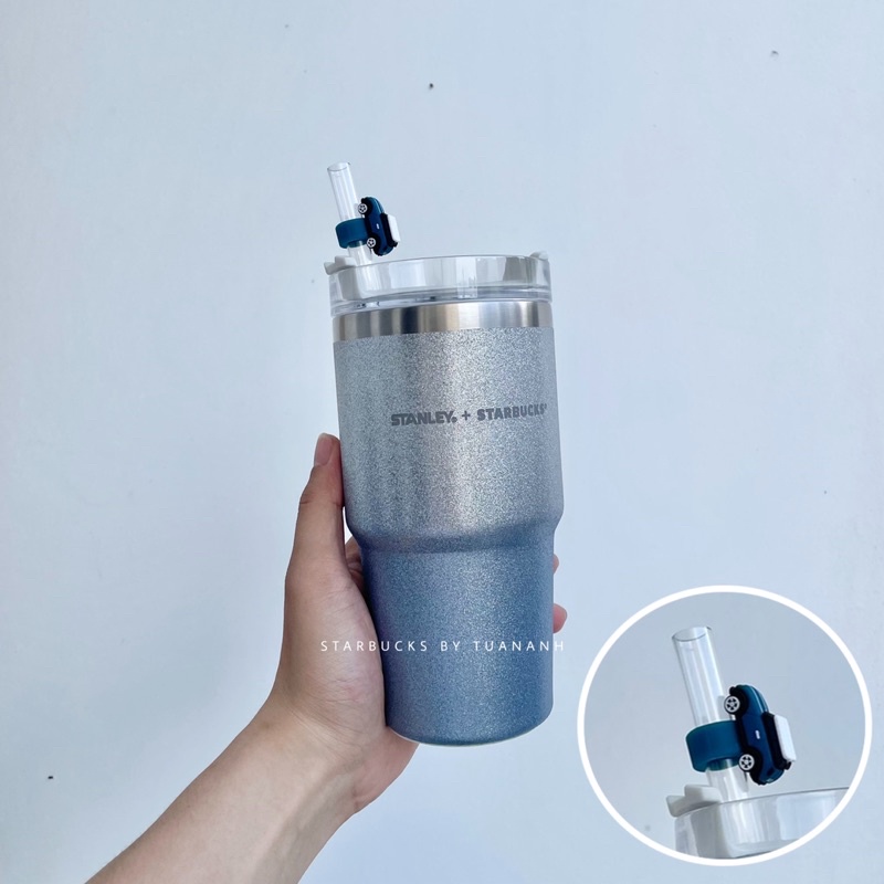Nút Đậy & Charm Trang Trí Ống Hút Ly Starbucks Stanley Straw Topper 10mm