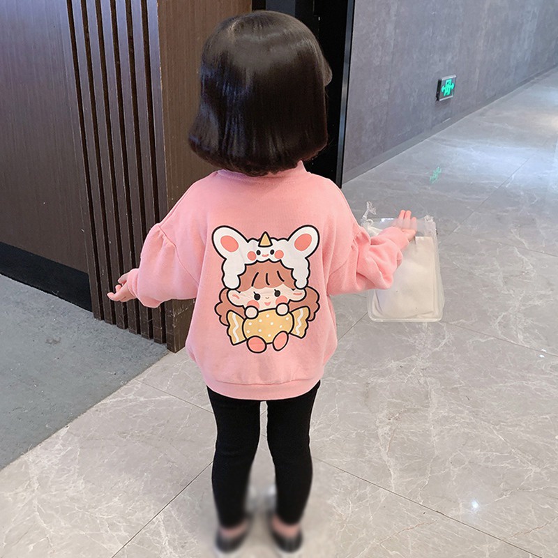 Áo Khoác Cardigan Có Gân Cho Bé Gái❤Áo Khoác Họa Tiết Gấu Hoạt Hình Xinh Xắn Cho Bé 0-3 Tuổi