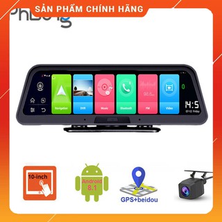 Camera đặt taplo ô tô cao cấp phisung q98, 4g, wifi, gps ,10 inch - bảo hành 12 tháng sm