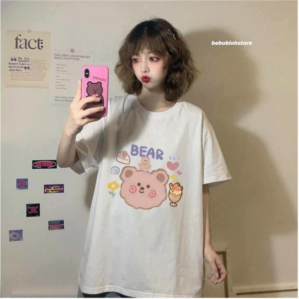 áo thun nữ unisex form rộng cute dễ thương