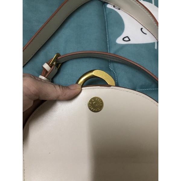 Pass túi c&K size19 trắng viền nâu