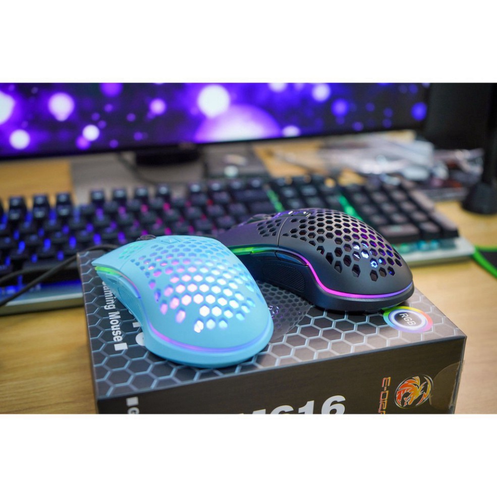 [Hàng Chính Hãng] Chuột Gaming E-DRA EM616 Led RGB, Chuột Game E-DRA EM616 Led RGB - Bảo hành 24 tháng