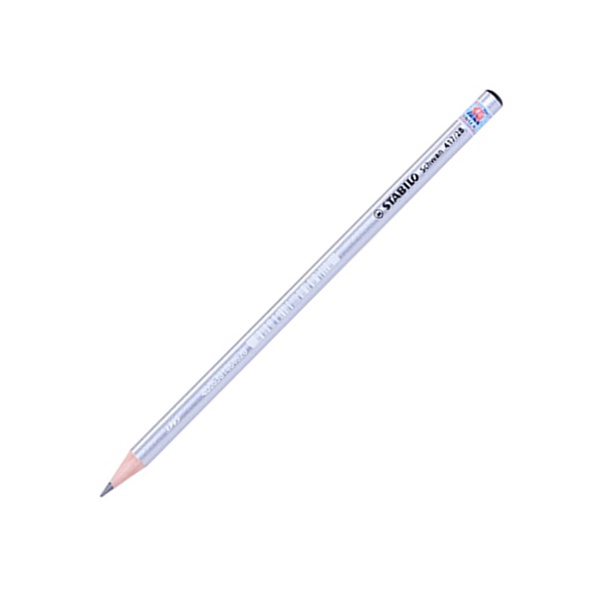 Bút Chì Gỗ 2B Stabilo Schwan PC417-2B - Thân Bạc