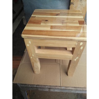 ghế đôn bằng gỗ cao su 35 cm