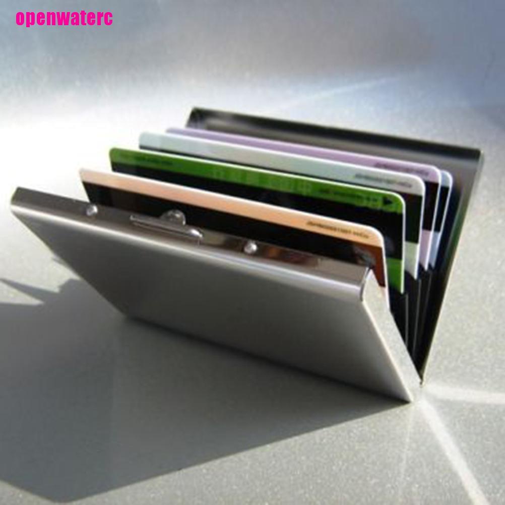 Ốp Điện Thoại Bằng Thép Không Gỉ Kèm Ngăn Đựng Thẻ Tiện Dụng Cho Nam