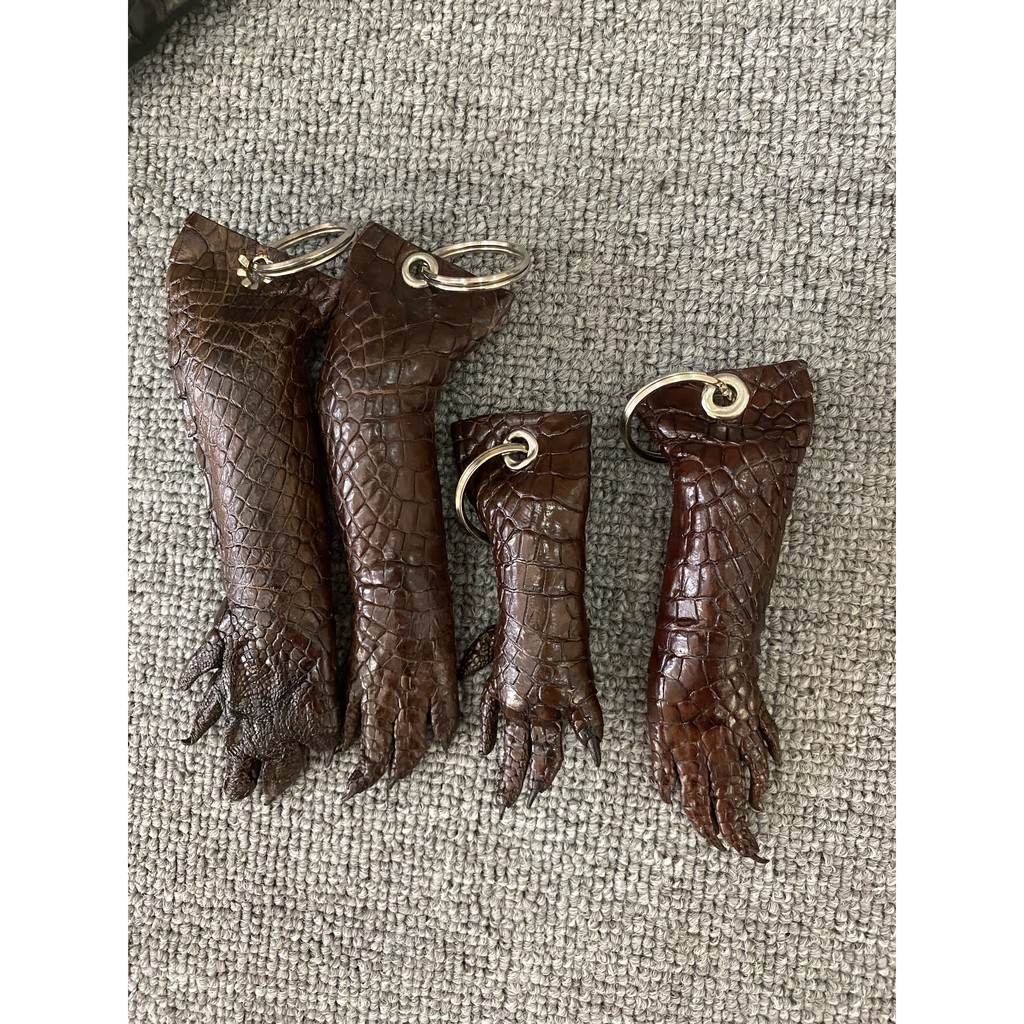 MÓC KHÓA CHÂN CÁ SẤU THẬT 100%