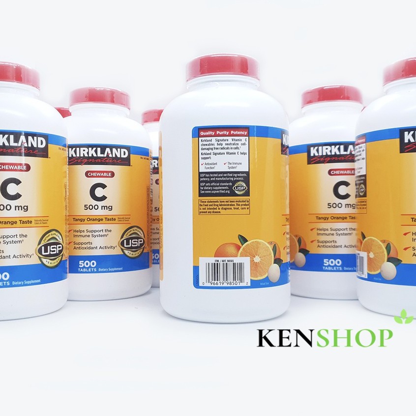 [MẪU MỚI] VIÊN NGẬM BỔ SUNG VITAMIN C 500mg Kirkland , 500 viên | BigBuy360 - bigbuy360.vn