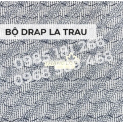 Drap Cotton 100% Thắng Lợi chính hãng Mẫu Lá Trầu IN LOGO THẮNG LỢI vệ sinh dễ dàng.
