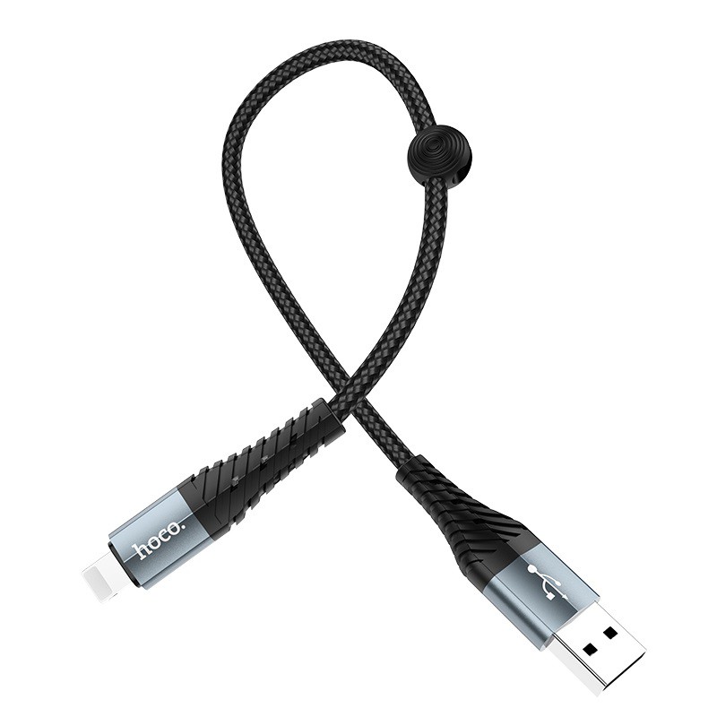 [Hoco Việt Nam] Cáp sạc ngắn HOCO X38 dài 25cm dây bện dù siêu bền | USB to Lightning/ Micro/ Type C - Hàng chính hãng