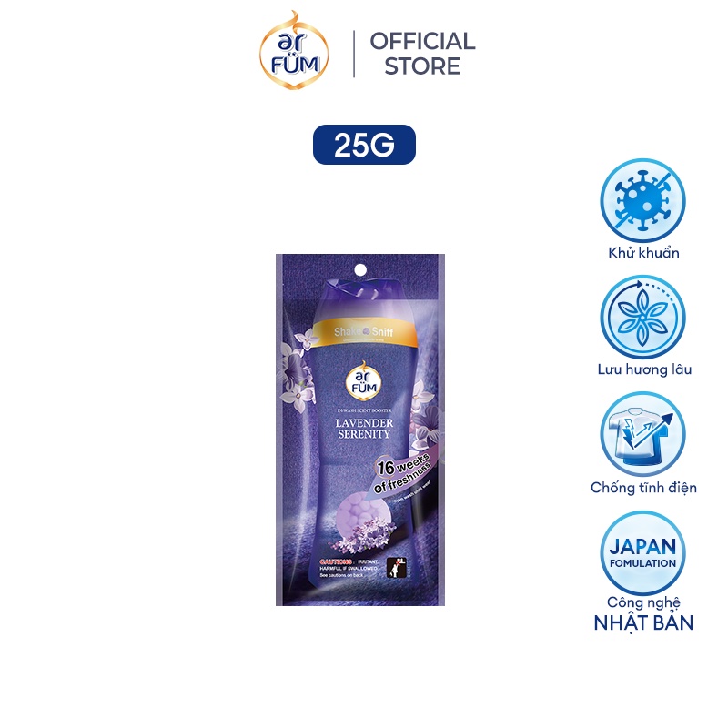 Hạt Xả Thơm Quần Áo Arfum Lưu Hương Tới 16 Tuần, Làm Mềm Vải Và Chống Tĩnh Điện