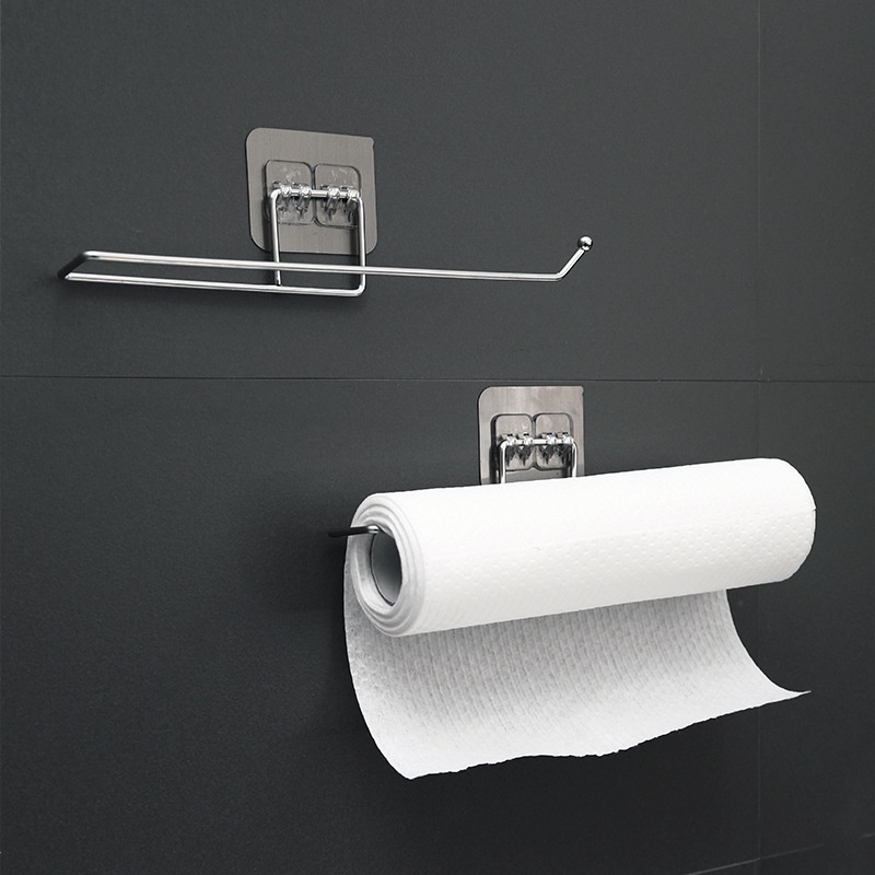 Giá Đỡ Cuộn Giấy Vệ Sinh Gắn Tường Tiện Lợi Dành Cho Nhà Bếp/ Phòng Tắm