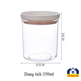Hộp đựng thực phẩm nhựa trong suốt, hũ đựng đồ khô nhà bếp tiện lợi