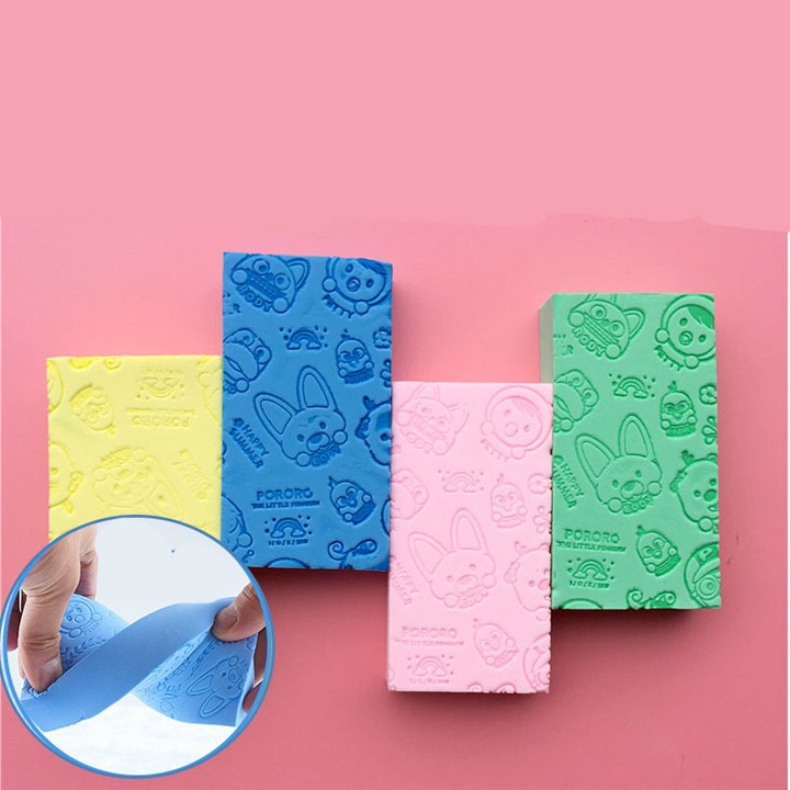 Bông tắm - Mút kỳ ghét - Miếng tẩy tế bào chết, tạo bọt siêu sạch