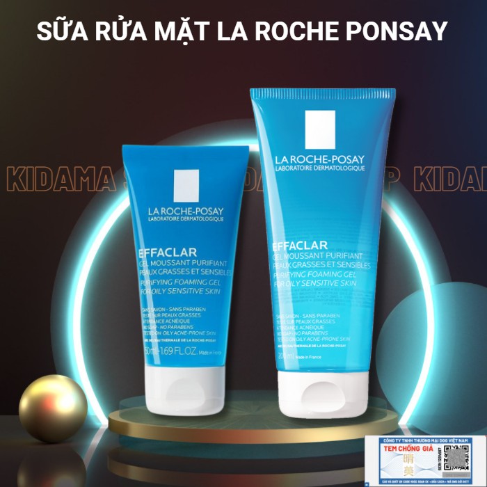 Sữa rửa mặt tạo bọt cho Da Dầu Mụn Nhạy Cảm Dạng Gel La Roche-Posay Effaclar ngăn ngừa và hỗ trợ giảm mụn | BigBuy360 - bigbuy360.vn