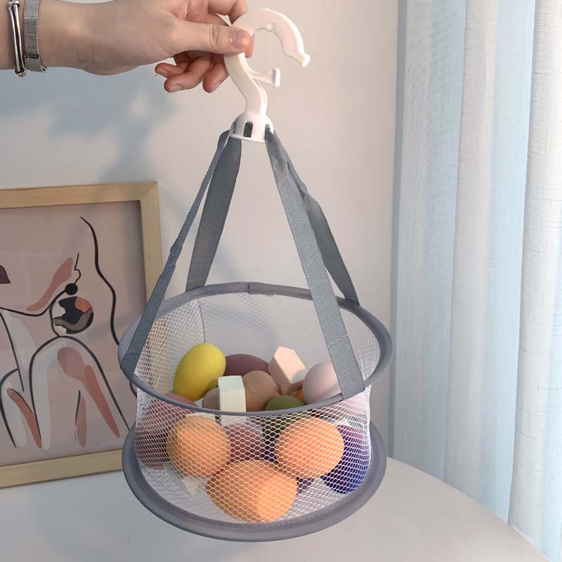 Lưới Xốp Trang Điểm Đa Năng Xoay 360 Độ° Túi Đựng Đồ Trang Điểm / Dụng Cụ Trang Điểm Gấp Gọn Bỏ Túi Có Thể Xoay