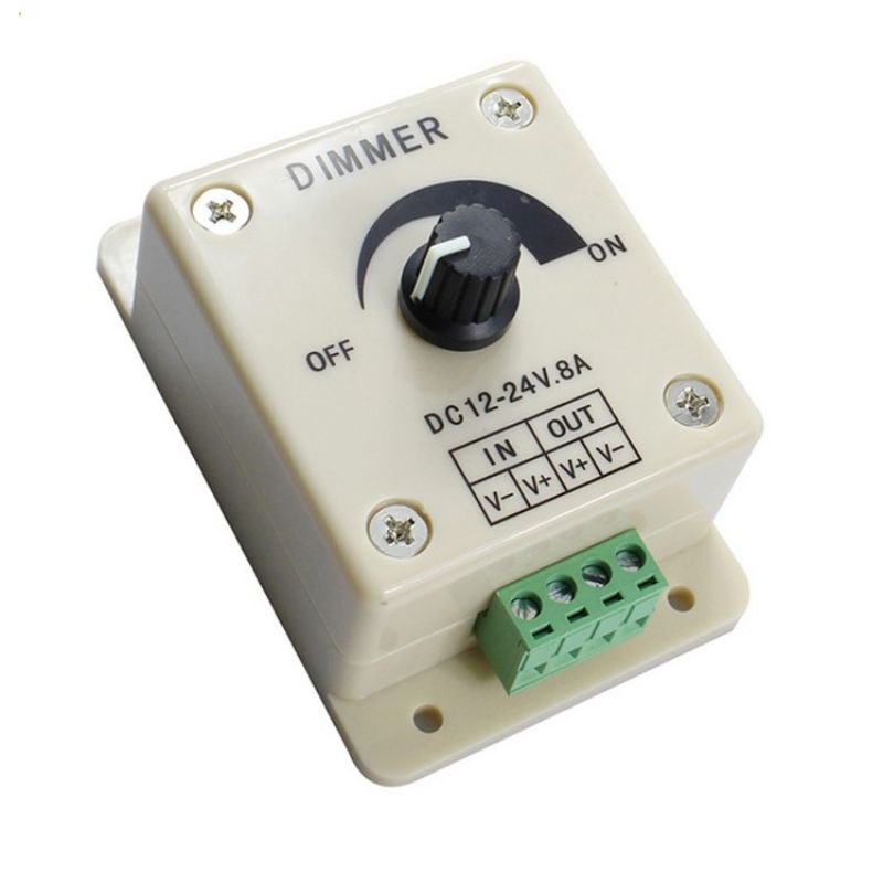 Dimmer (chiết áp) điều chỉnh độ sáng đèn điện áp DC 12-24V