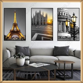 Bộ 3 Tranh canvas treo tường , phong cách Châu Âu - Tranh treo tường Halo Canvas - Tranh Canvas decor trang trí nhà cửa