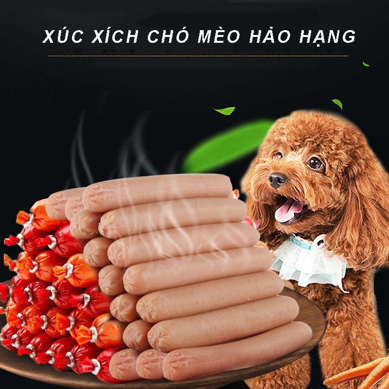 Xúc xích cho chó mèo MASTI thượng hạng 2 vị bò ,gà thơm ngon bổ dưỡng csp50a