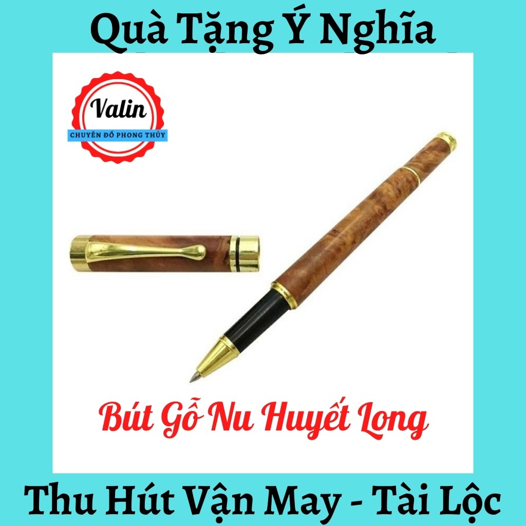 Bút gỗ Nu Huyết Long hàng VIP thơm mùi gỗ ❤️ Valin Go ❤️ Lõi bút nhập khẩu Châu Âu