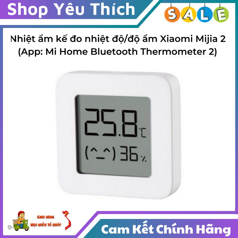 Nhiệt Ấm Kế Xiaomi Mijia Gen 2 Phát Hiện Thay Đổi Nhiệt Độ, Độ Ẩm Trong Gia Đình