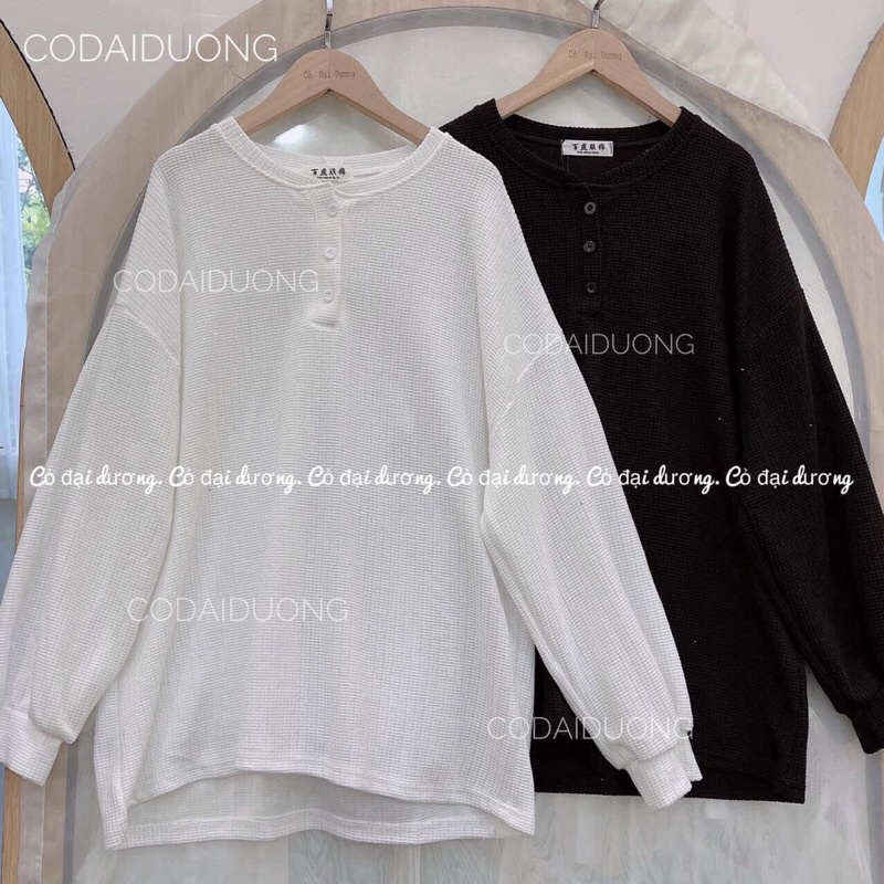 Áo bo tăm len  mỏng dài tay thu đông cúc bánh bèo 2 màu trắng đen  nhẹ nhàng ullzang Bibi.store.99 - ảnh thật cuối