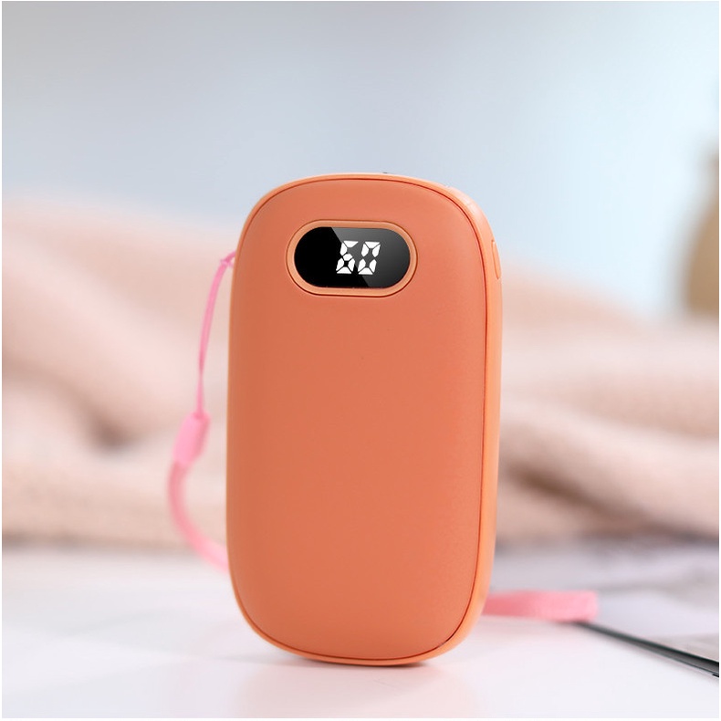 [Hàng Hot 2022] Máy Sưởi Ấm Cầm Tay Kiêm Sạc Dự Phòng - Dung Lượng Pin Lớn 6000mAh - Điều Chỉnh Nhiệt Từ 40-60 Độ