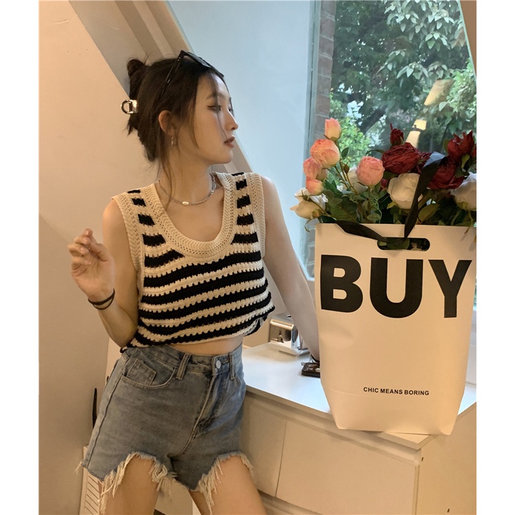 QADCOL  Áo Khoác Ngoài Không Tay Dáng Rộng Thiết Kế Mới Thời Trang Dành Cho Mùa Hè