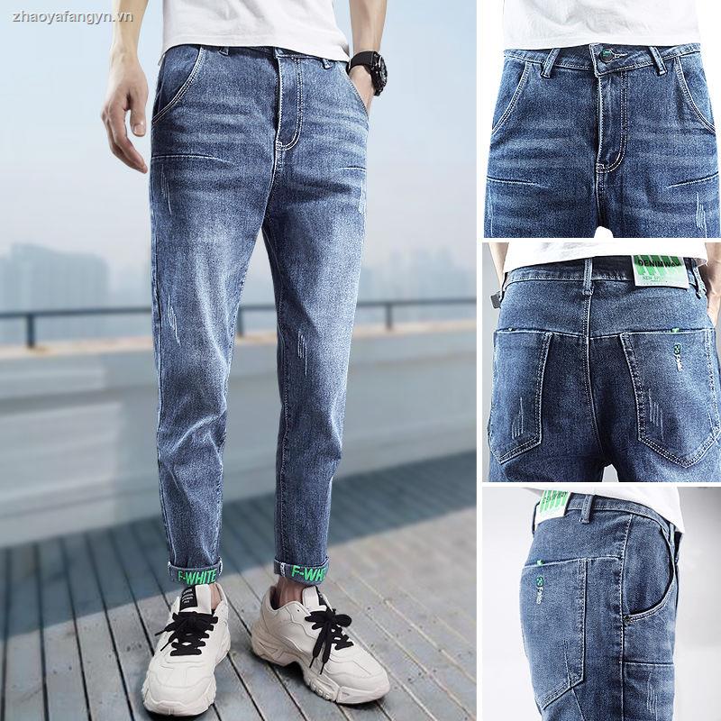 Quần jeans dài ống rộng thời trang dành cho nam