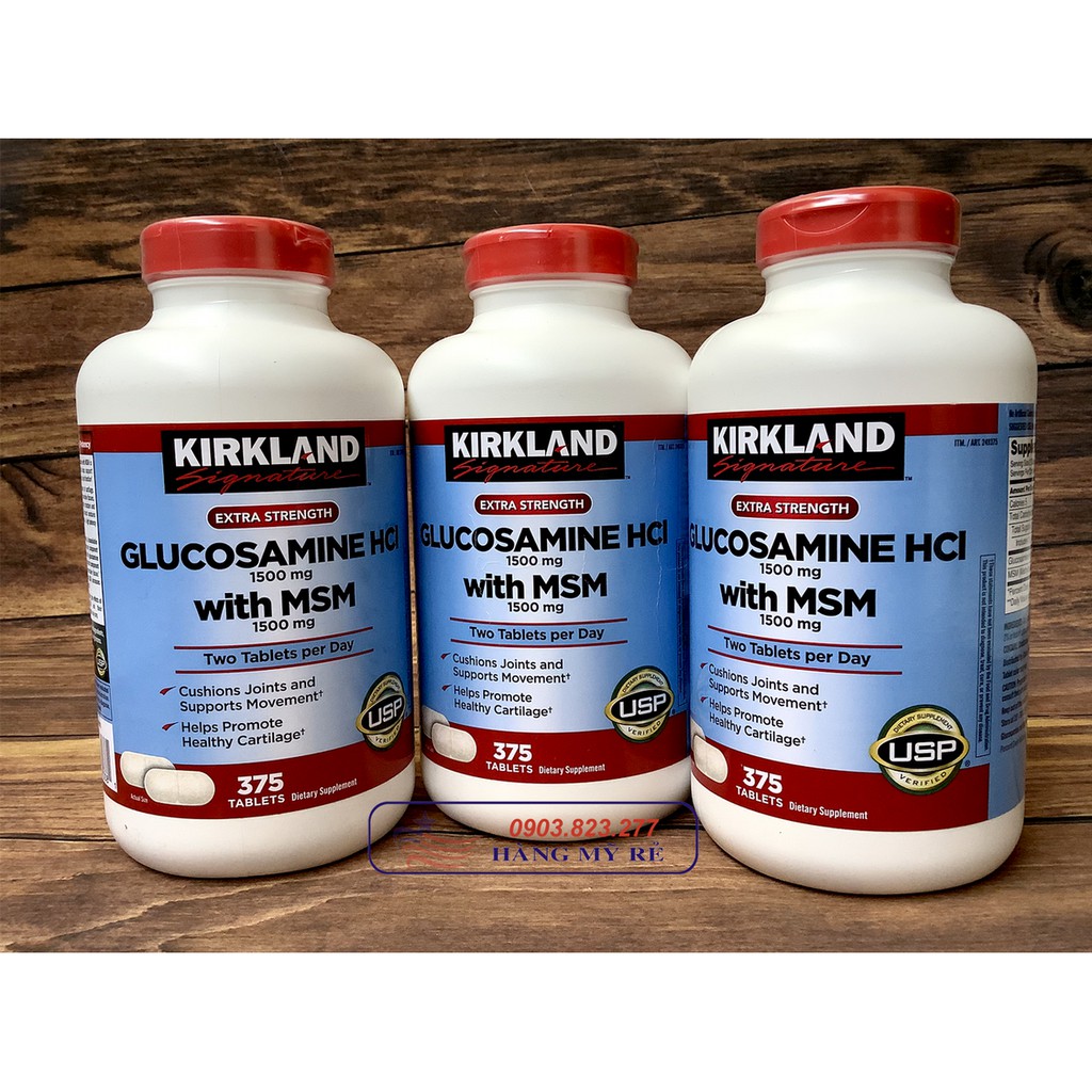 Bổ Khớp Glucosamine 1500mg Kirkland (Hàng US)