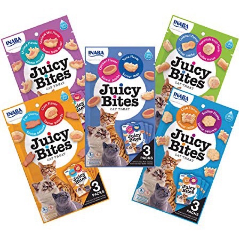 Bánh thưởng cho Mèo Juicy Bites INABA Nhật Bản, bổ sung dinh dưỡng cho mèo