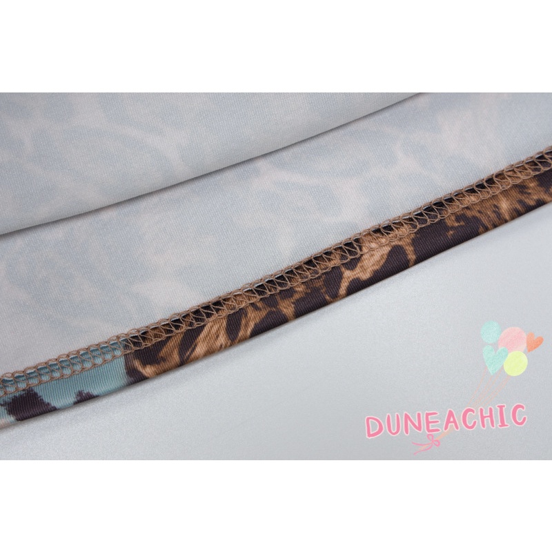 DUNEA Đầm Sát Nách Cổ Tròn In Hình Nghệ Thuật Thời Trang Đi Biển Trẻ Trung Cho Nữ