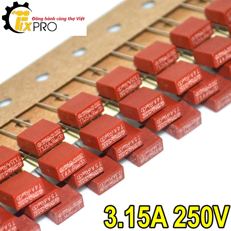 Cầu chì hộp 3.15A 8.5x4mm 250V chất lượng tốt
