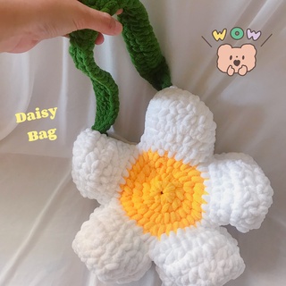 Túi len hoa - túi len hoa cúc - daisy bag crochet